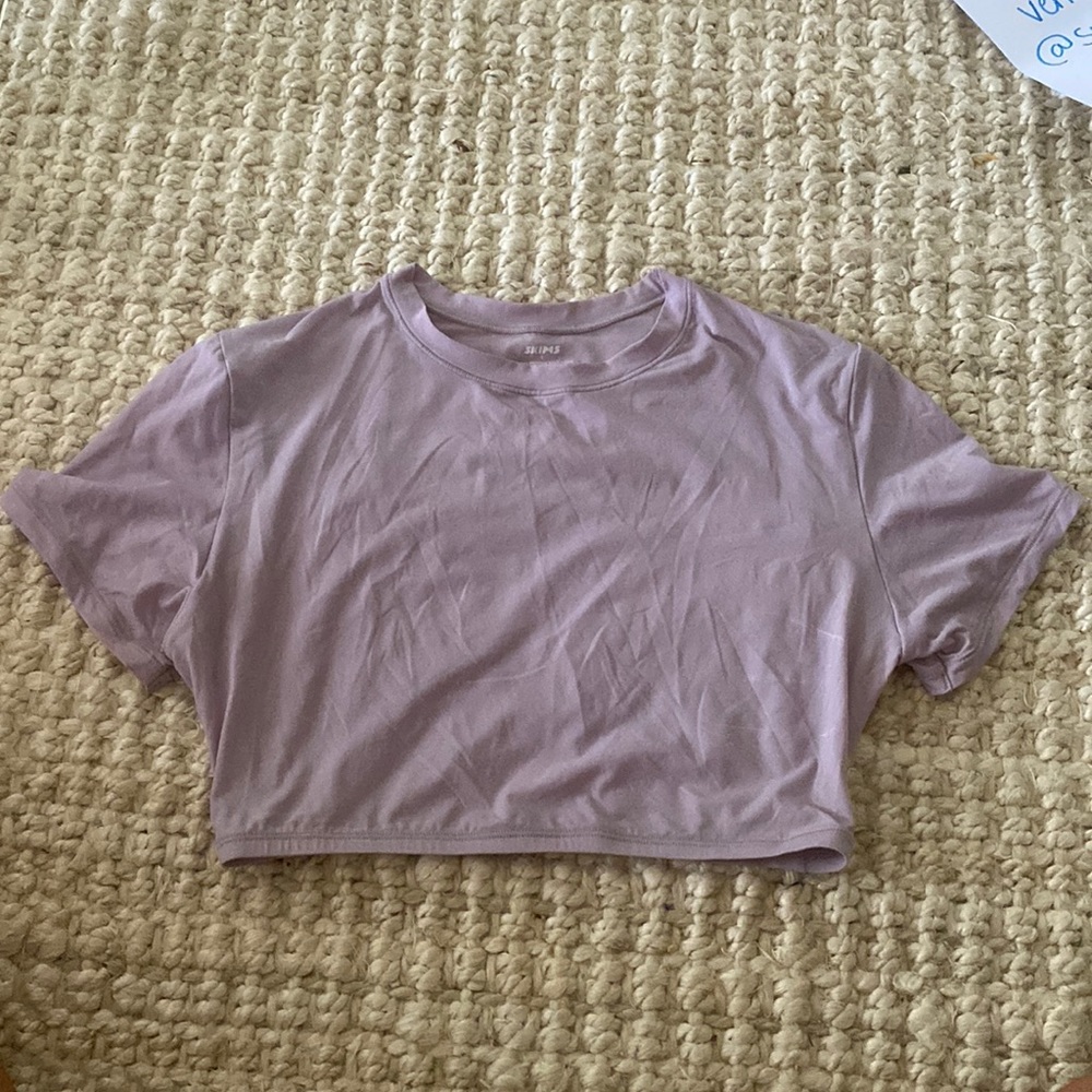 SKIMS FITS EVERYBODY SUPER CROPPED T-SHIRT
